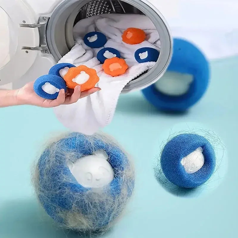 1-5pcs Pet Hair Remover Reusable Ball Laundry Washing Machine Filter