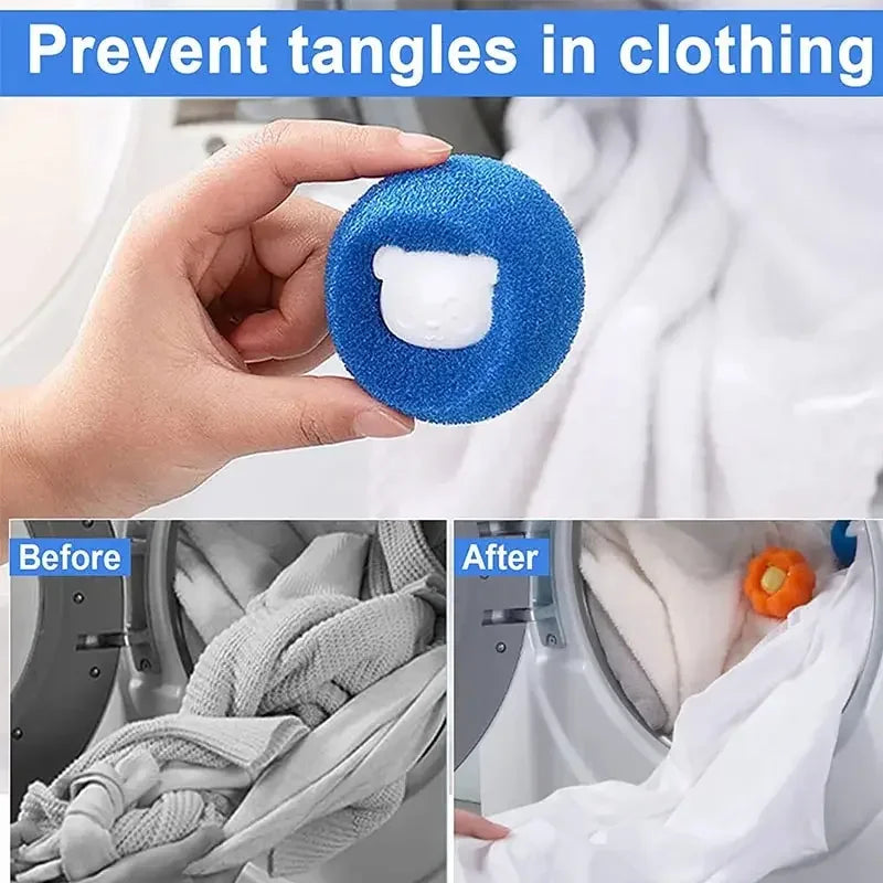 1-5pcs Pet Hair Remover Reusable Ball Laundry Washing Machine Filter